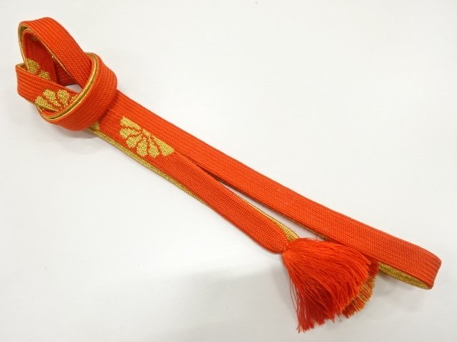 JAPANESE KIMONO / HAND-TIED OBIJIME CORD / SILK